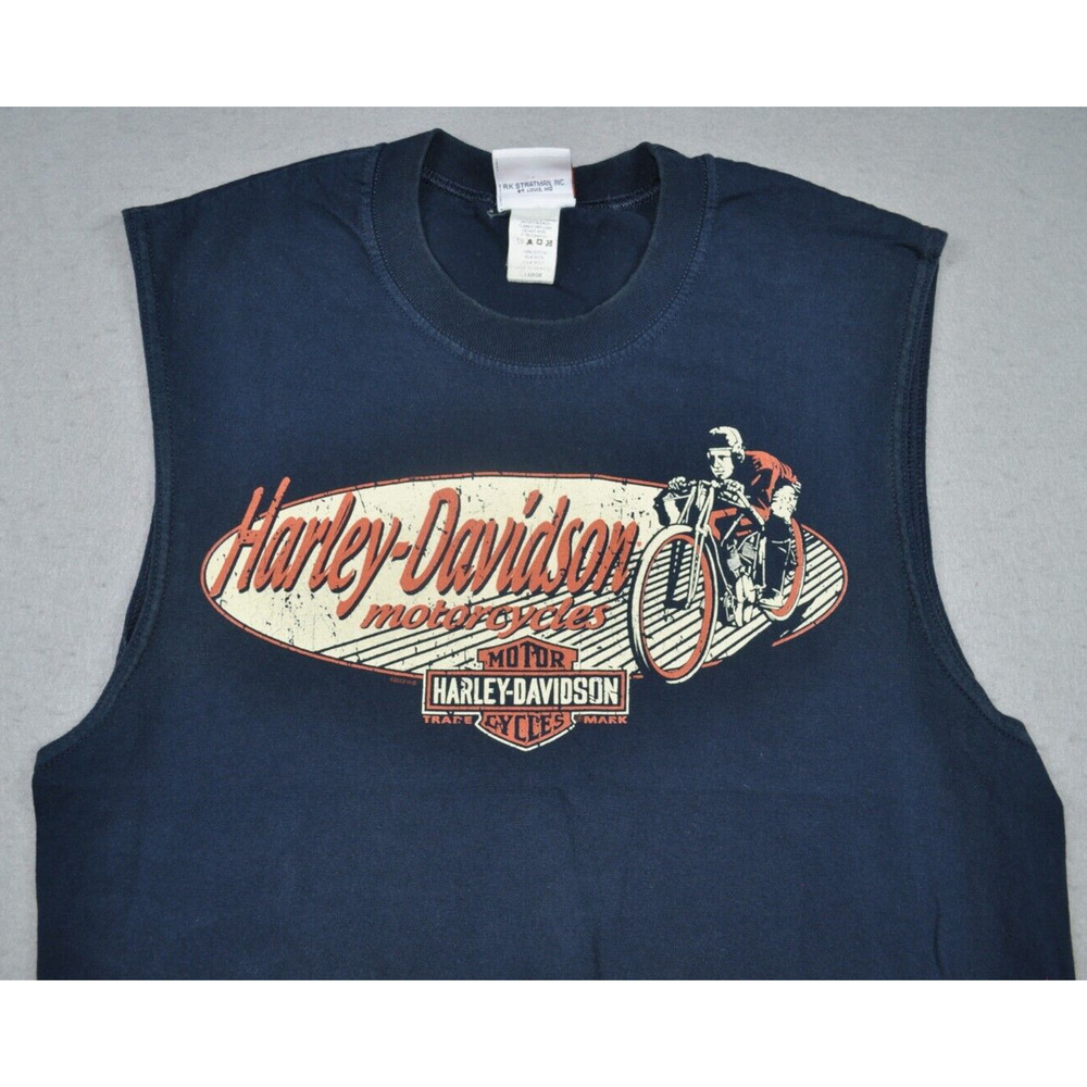 Harley Davidson Northwest Back Hit H-D 2008 Adult L Sleeveless Olympia, WA - Picture 4 of 11
